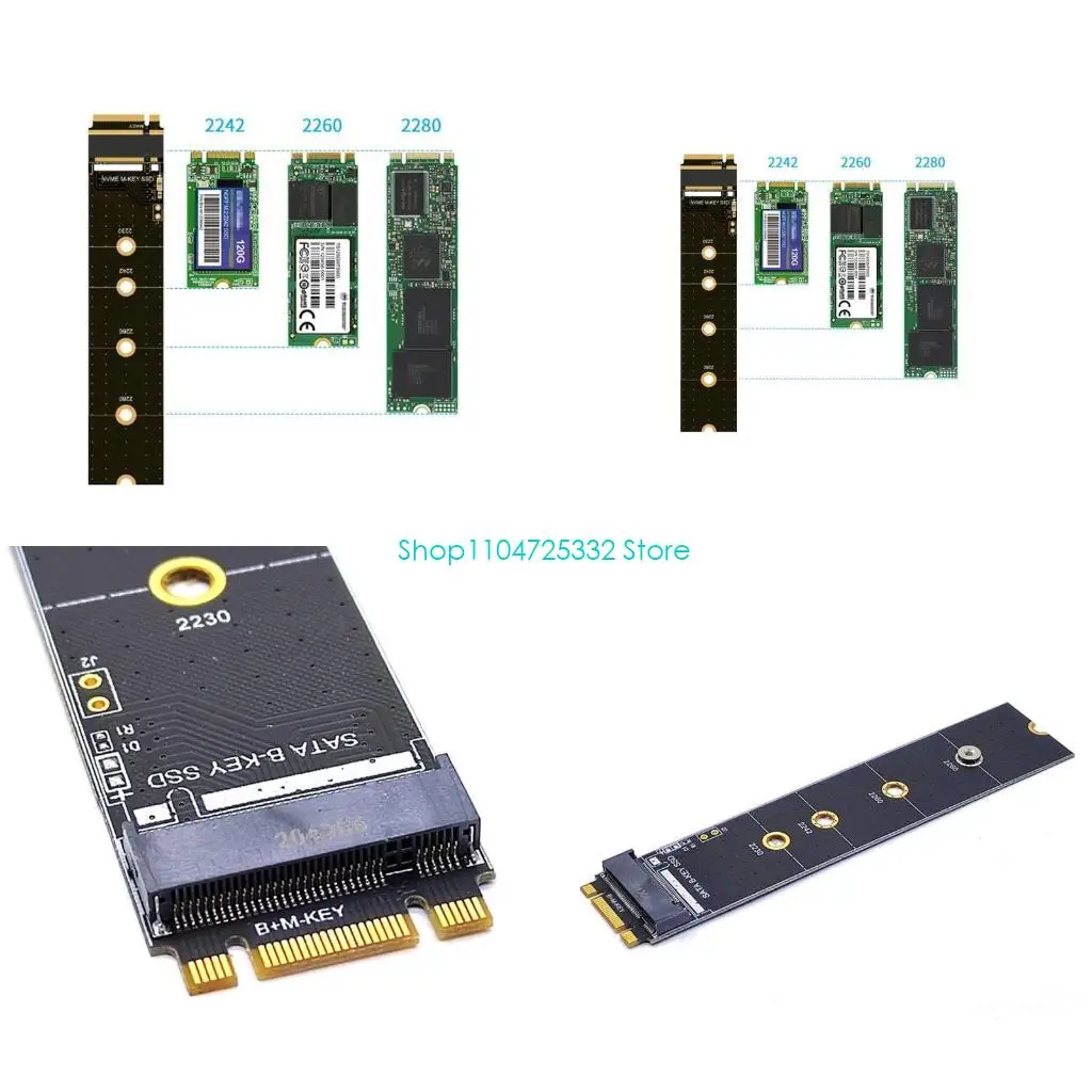 P5EA for M.2 NGFF/ PCIE / NVME Channel KEY-M / KEY-B Drive Adapter Board Expansion Card for Protection Test Board