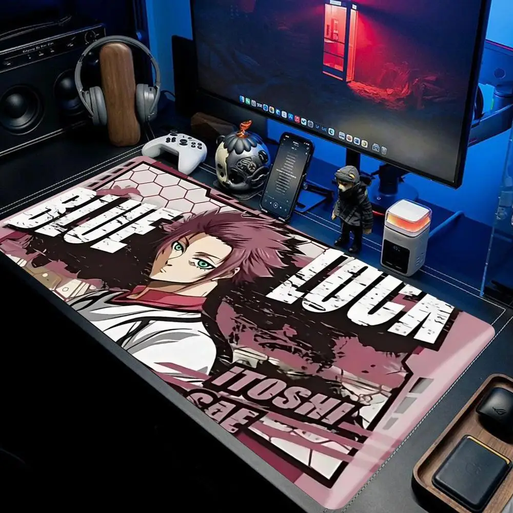 

Коврик для мыши Sae Itoshi в стиле аниме, большой коврик для клавиатуры и мыши, нескользящий резиновый игровой коврик для мыши, коврик для ноутбука
