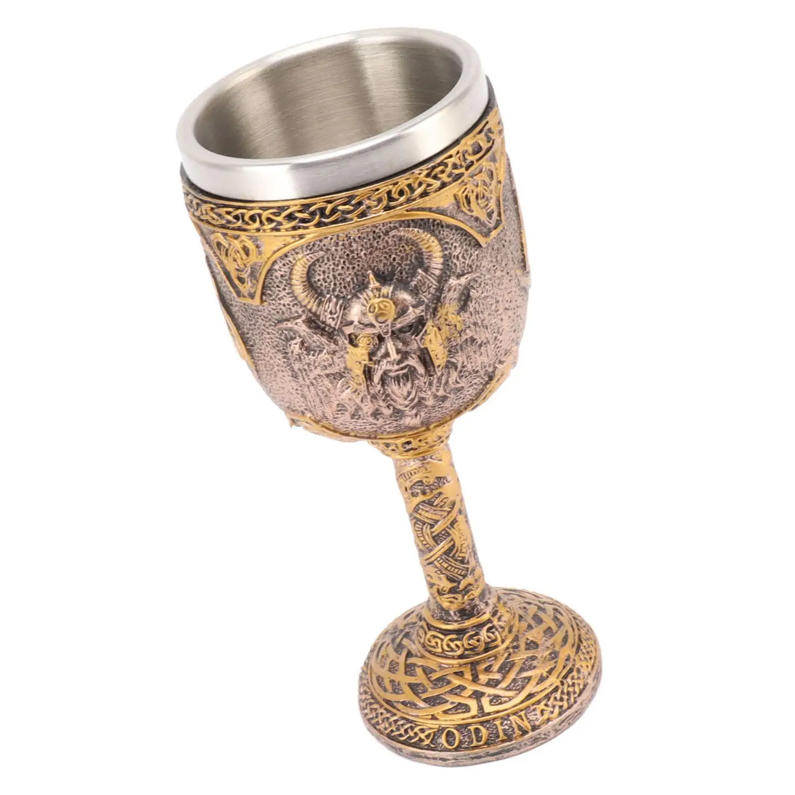 Nordic Stainless Steel Beer Goblet - Easy Clean Viking Cup for red Wine & for cocktails