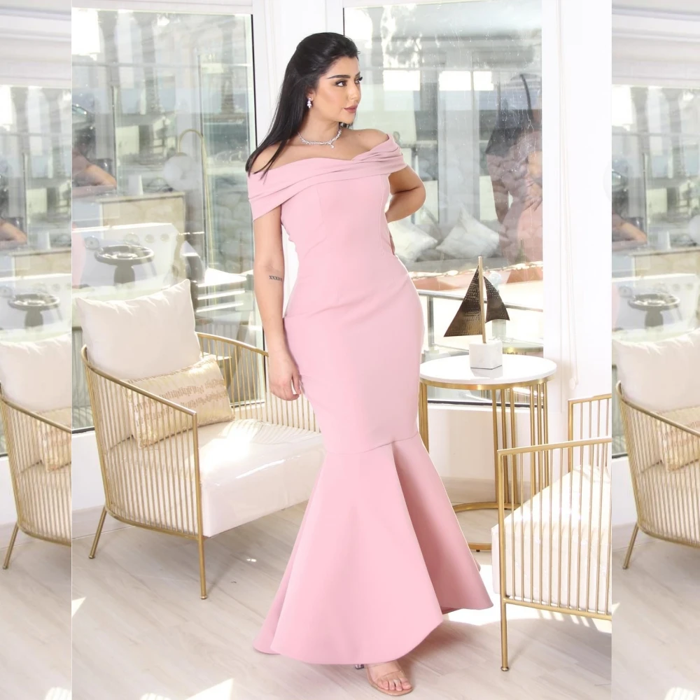 

Customized Jiayigong High Quality Jersey Ruched Clubbing Mermaid Poretrait Bespoke Occasion Gown Midi Dresses