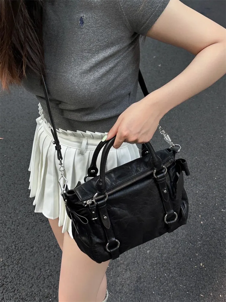 

Large Capaci Menger Bag 2025 New Sle Commuter Tote Bag Faionable Retro Crossbody Bag for Women Urban Neutral Sle