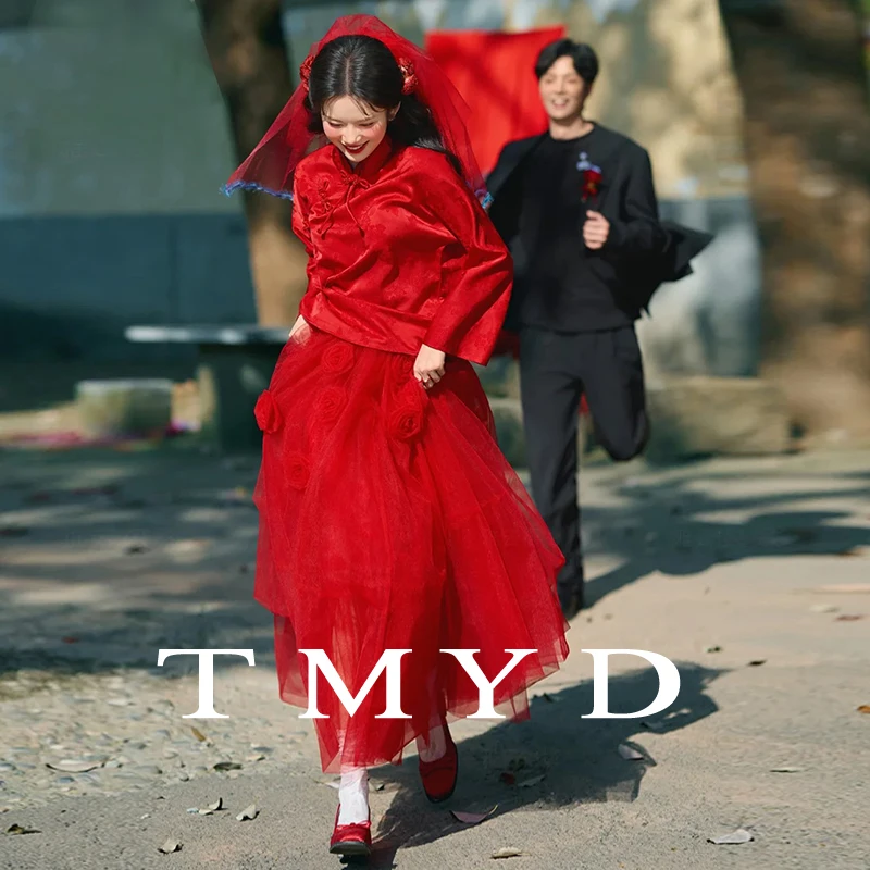 

New Chinese Sle Wedding Dr Set for Women Long Evening Gown Traditional Wedding Ceremony Dr Sweet Promise Brand