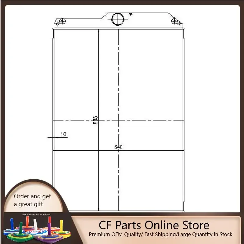 2565310 3498238 Cooling Radiator For Caterpillar 950H 962H IT62H