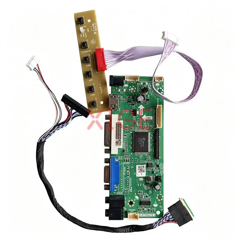 コントローラーボードはclaa101wa-ltn101at03-b101xtn01-n101bgeノートパソコンのディスプレイ画面1366x768-vga-dvi-hdmi-lvds-40ピン-1366-768キットに対応します。