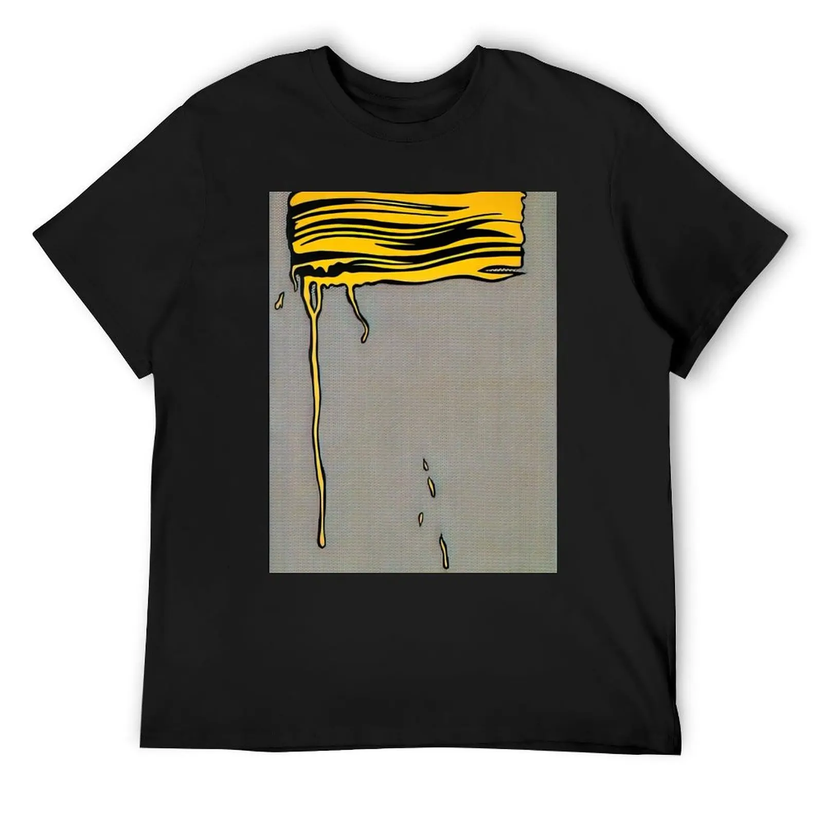 YELLOW BRUSHSTROKE I 1965 By Roy Lichtenstein T-Shirt oversizeds graphic tee shirt men clothings