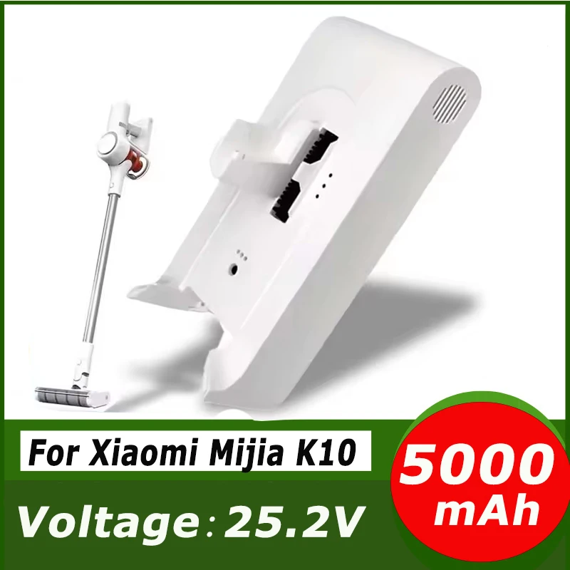 

NEW Wireless Handheld Vacuum Cleaner Backup Battery suitable for Xiaomi Mijia K10 MJWxCQ04ZM 25.2 V 5000mAh Accessories
