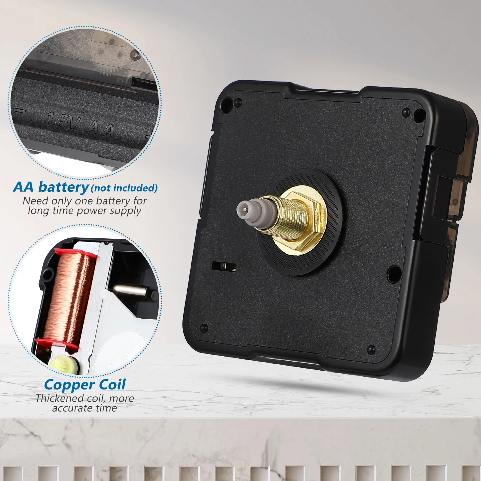 4 مجموعات DIY طقم تصليح الساعة أجزاء حركة الكوارتز لساعات الحائط دقيقة ضبط الوقت اتقان غرامة تصميم مطابقة بسيطة