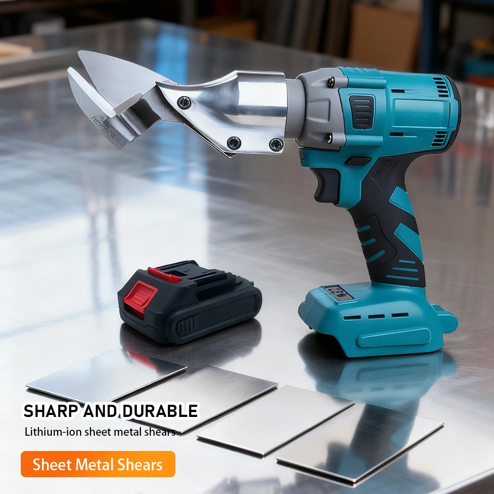 

Cordless Electric Brushless Tin Snips Multi-function Lithium-ion Metal Sheet Shear Handheld Cutter Steel Iron Scissors