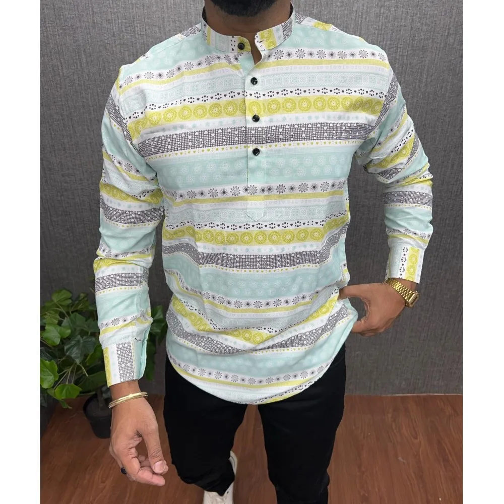 Muslim Long Sleeves Shirt Aman Abaya Jubba Pakistan Muslim Saudi Arabia Djellaba Islam Clothing Prayer National Style