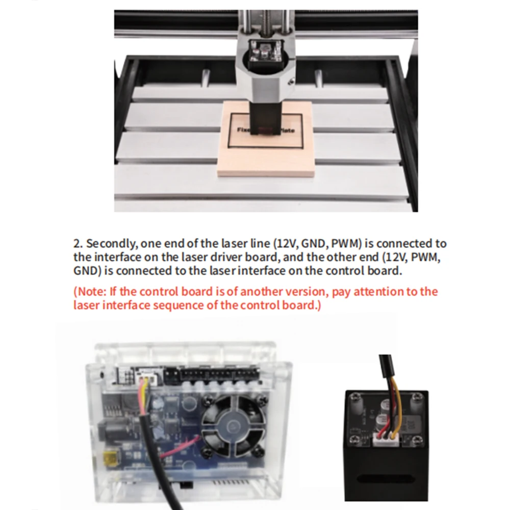 TWOWIN 20W Laser Module 450nm Laser Engraver Head for Laser Engraving Cutting Machine Printer CNC Router Wood Working Tools