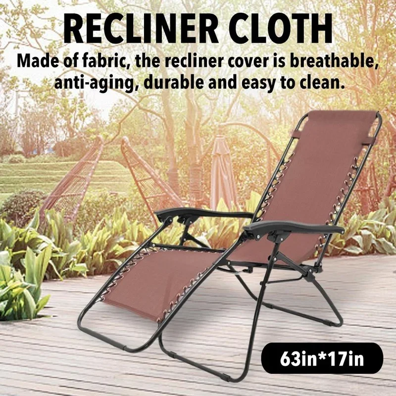 Recliner DIY Replacement Cloth Durable Universal Replacement Fabric for Patio Lounge Couch Recliners Folding Sling Chair