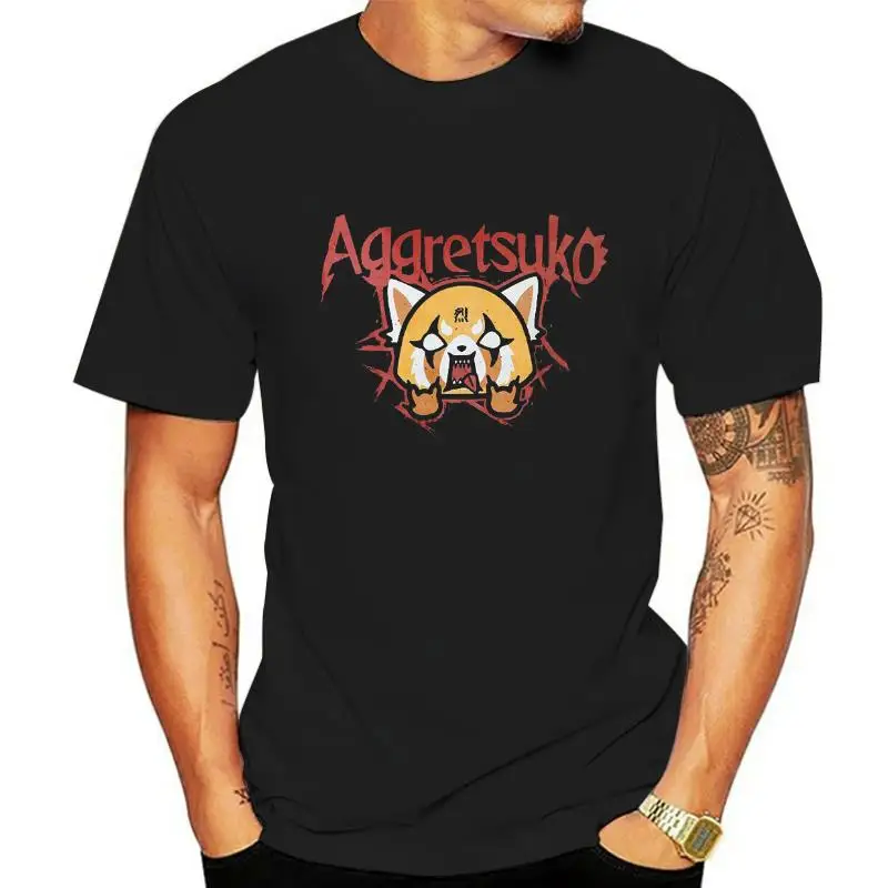 AGGRETSUKO Retsuko Rage Trash Metal T-Shirt Male Medium Black (TS713761AGG-M)