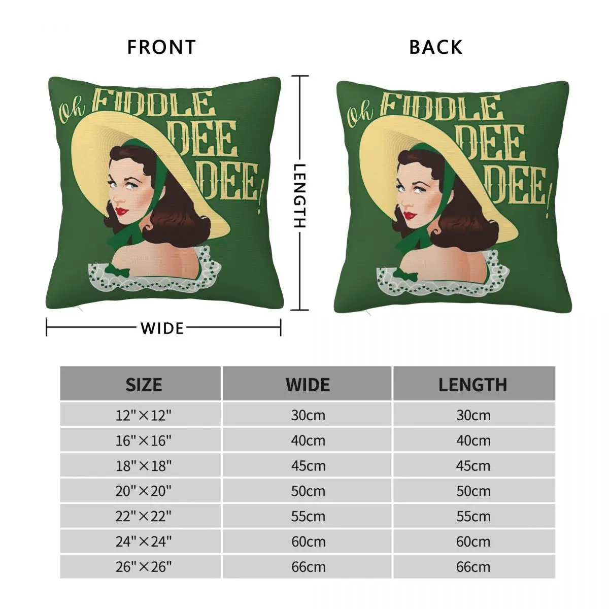 Fiddle-Dee-Dee Square Pillowcase Polyester Linen Velvet Pattern Zip Decorative Home Cushion Case Wholesale