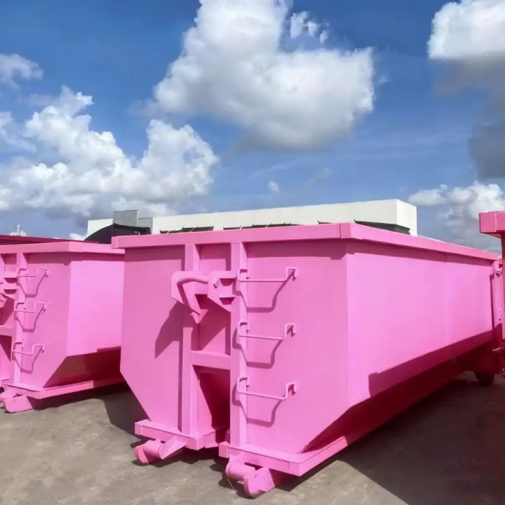 Leak Proof Hook Lift Bin Hook Lift Dumpster for Municipal Solid Waste and Liquid Sludge Handling Recycling Roll off Container