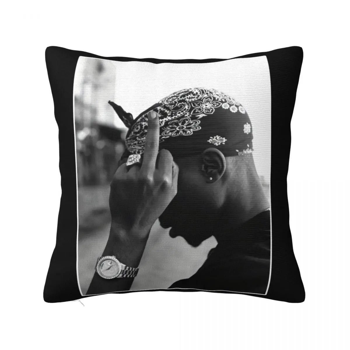 2Pac Case Tupac Shakur Rap Hip Hop Adult Black New Women Men Teenage Classic Vacation Formal Summer Pillow Case