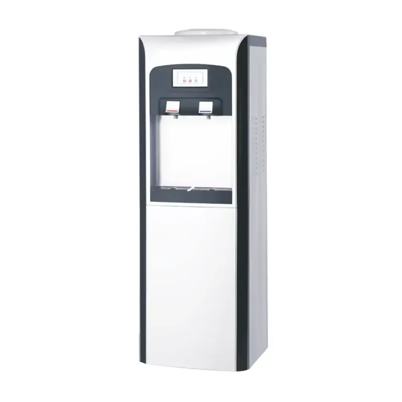 Wholesale OEM Floor Standing Double Taps Cold Hot Water Machine Dispenser with Water Bottle Installation