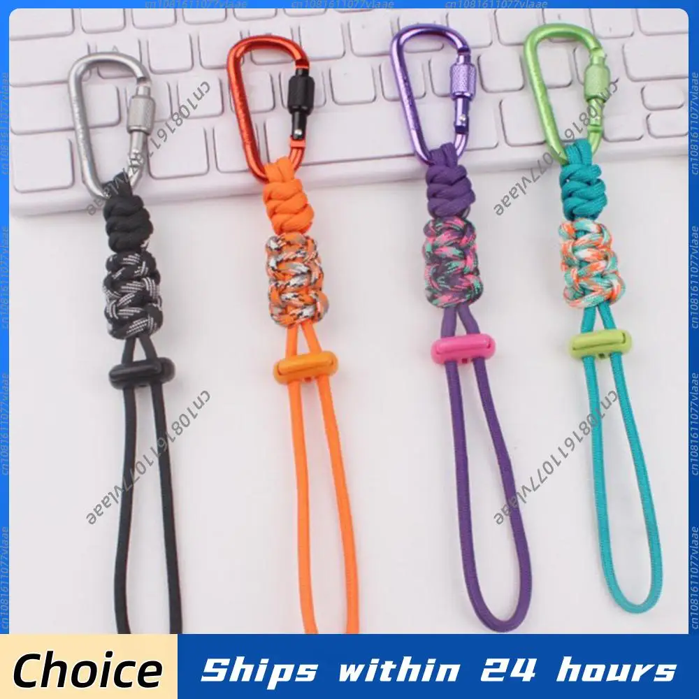 2pcs Hand-Woven Water Bottle Lanyard with Carabiner Clip Multifunctional Lanyard Keychain for Men Women Camping and Hiking Trips