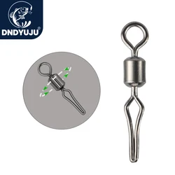 DNDYUJU Fishing Swivel With Side Line Clip Fishing Tackle Fishhooks Fishing Connector Rolling Swivel Snap fishing Accessorries