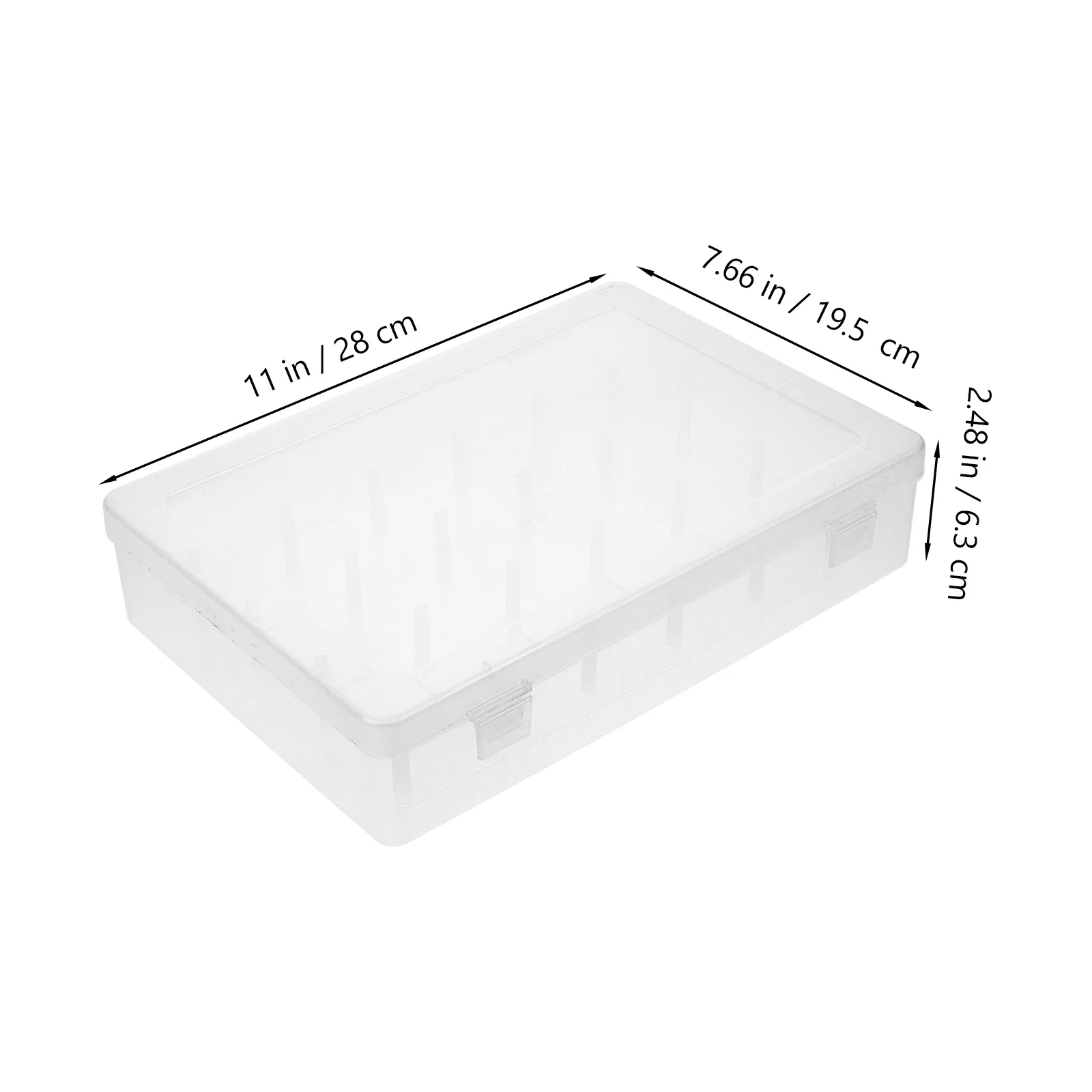 Clear Thread Organizer Box Sewing Storage Holder Multi Spool Slots Efficient Organization Tidy Home Must Have Thread Organiser
