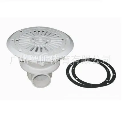 Pool Main Drain Suction Port 2 Inch Floor Drain For Swimming Pool Plastic Film Liner