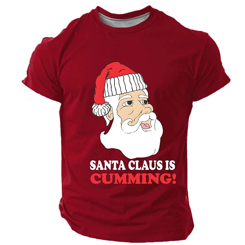 عيد الميلاد التي شيرت الجرافيك الرجال تي شيرت النمط الياباني الشارع الغذاء عاشق المرأة التي شيرت طفل Vintage طفل قمصان قصيرة الأكمام الملابس