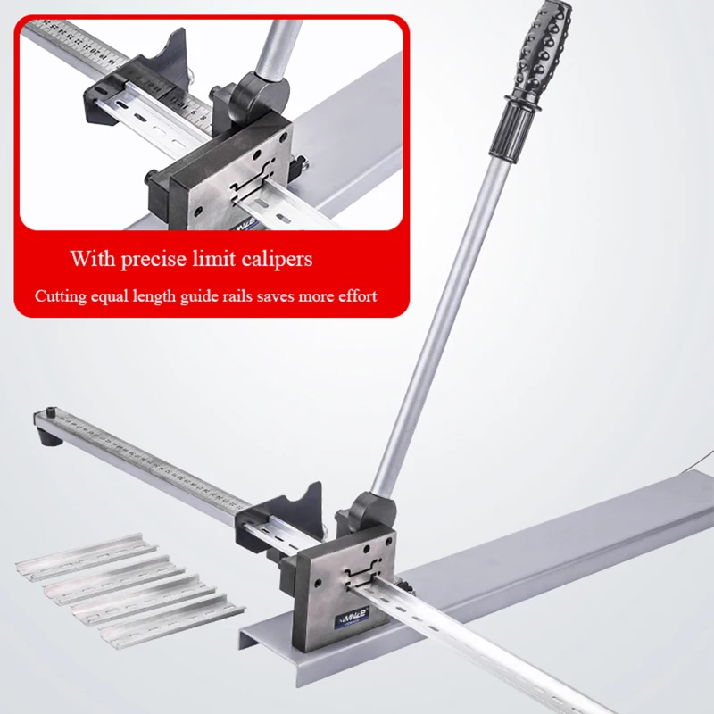 Manual Rail Cutter Track Cutting Machine Steel Aluminum Rail Cutting Tool Double Wire Guide Cutting Machine