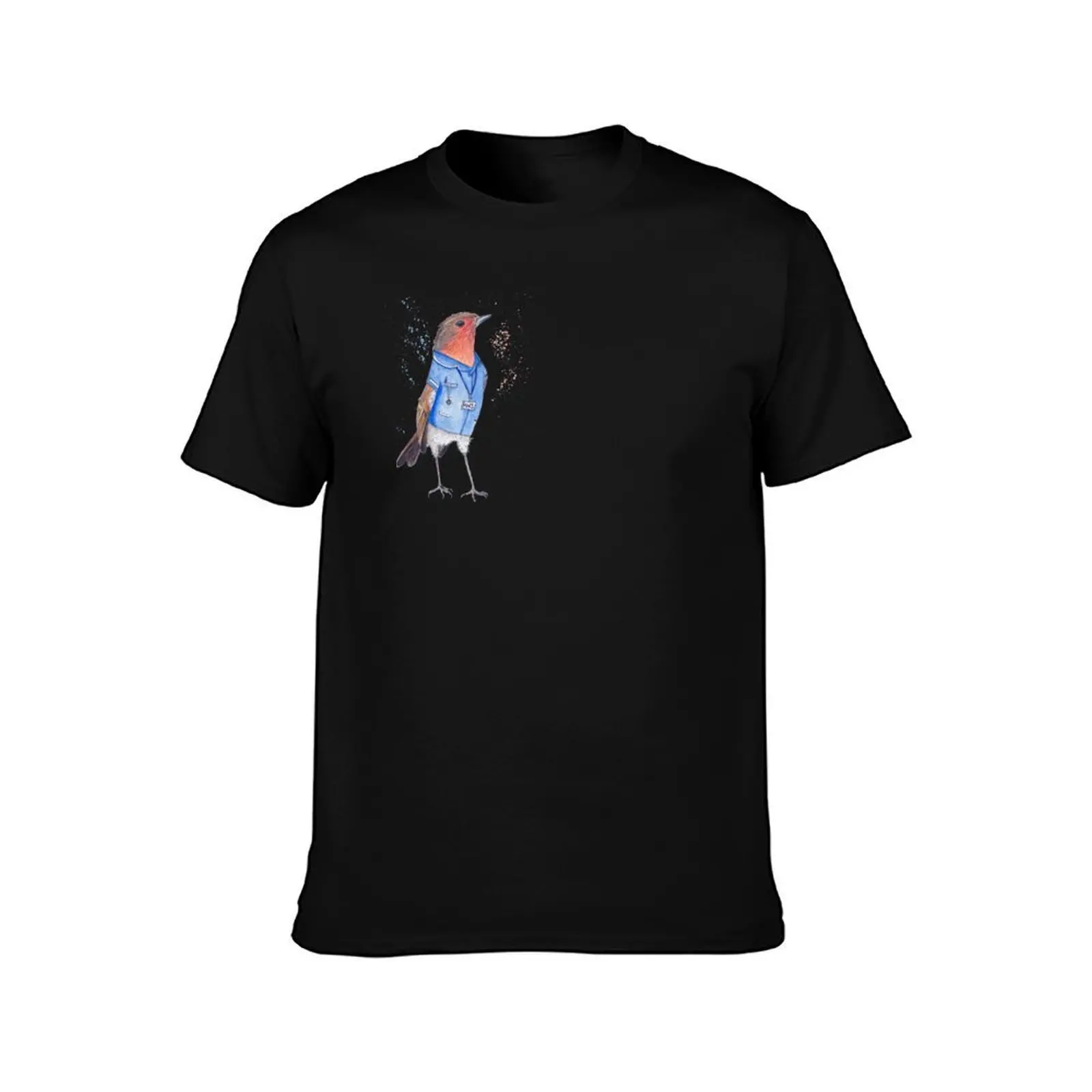 NHS Robin Tribute T-Shirt Holiday Party T-Shirt for Men
