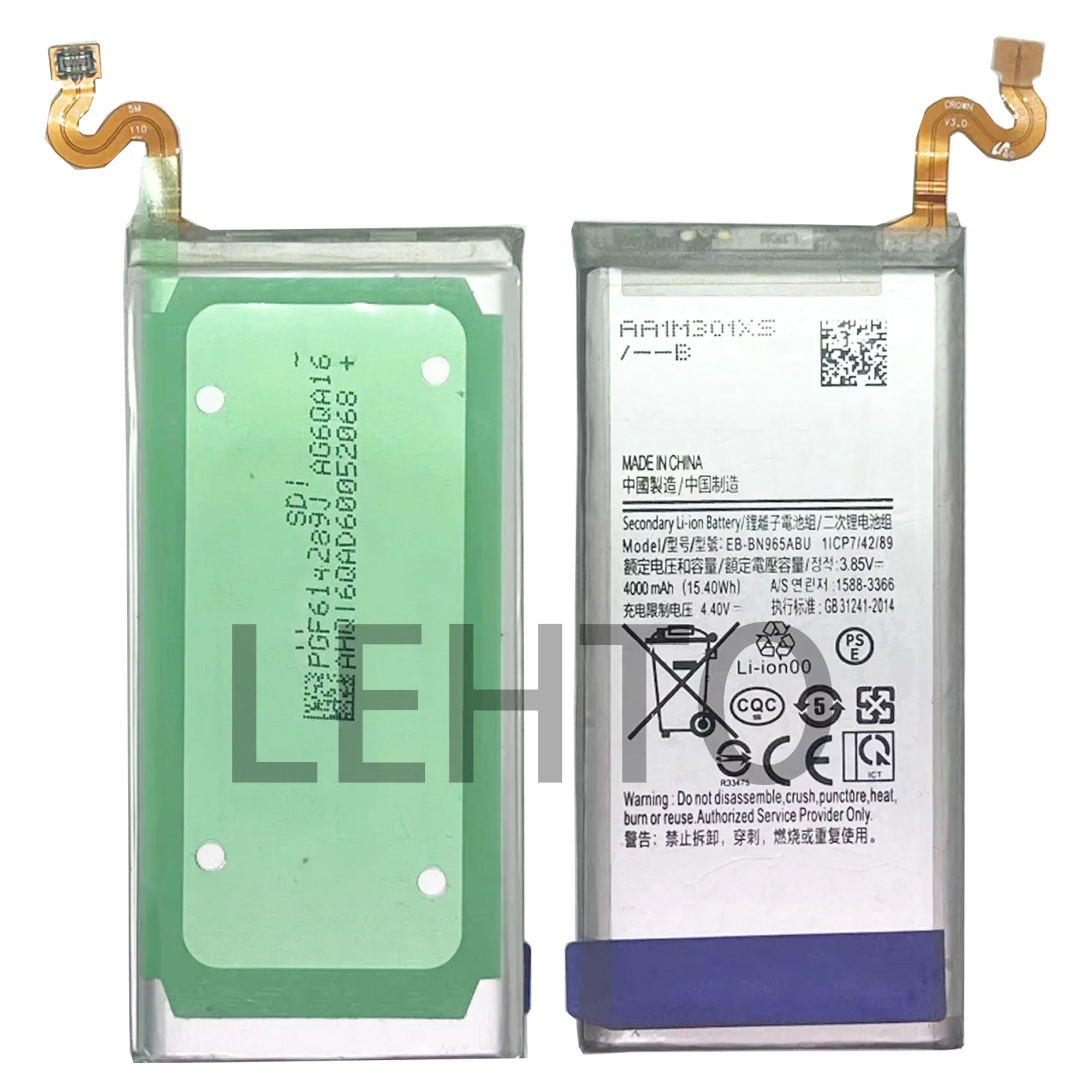 100%  Replacement EB-BN965ABE Battery For Samsung Galaxy Note9 Note 9 N9600 SM-N9600 Genuine Battery EB-BN965ABU 4000mAh