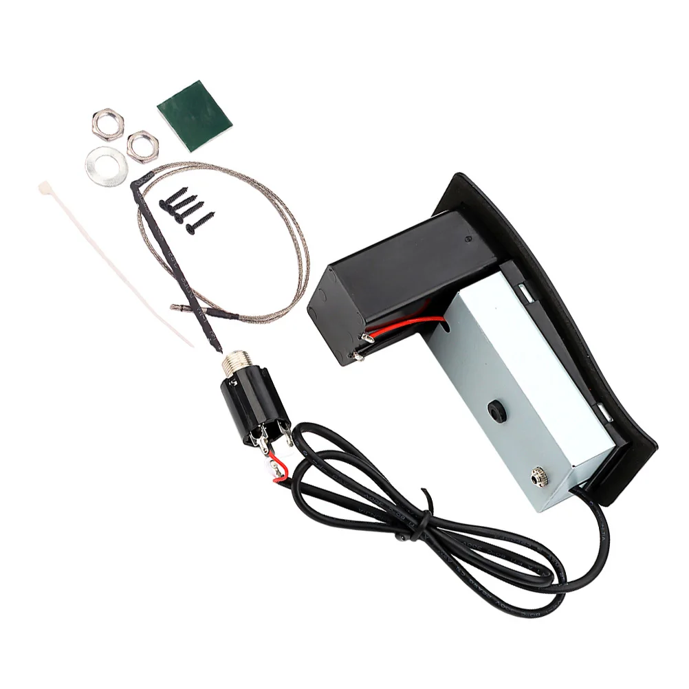 1 Set Parti Suono per chitarra Accessori per chitarra acustica elettrica Sistema di preamplificazione durevole Pickup a ponte di ricambio Violino Ukulele