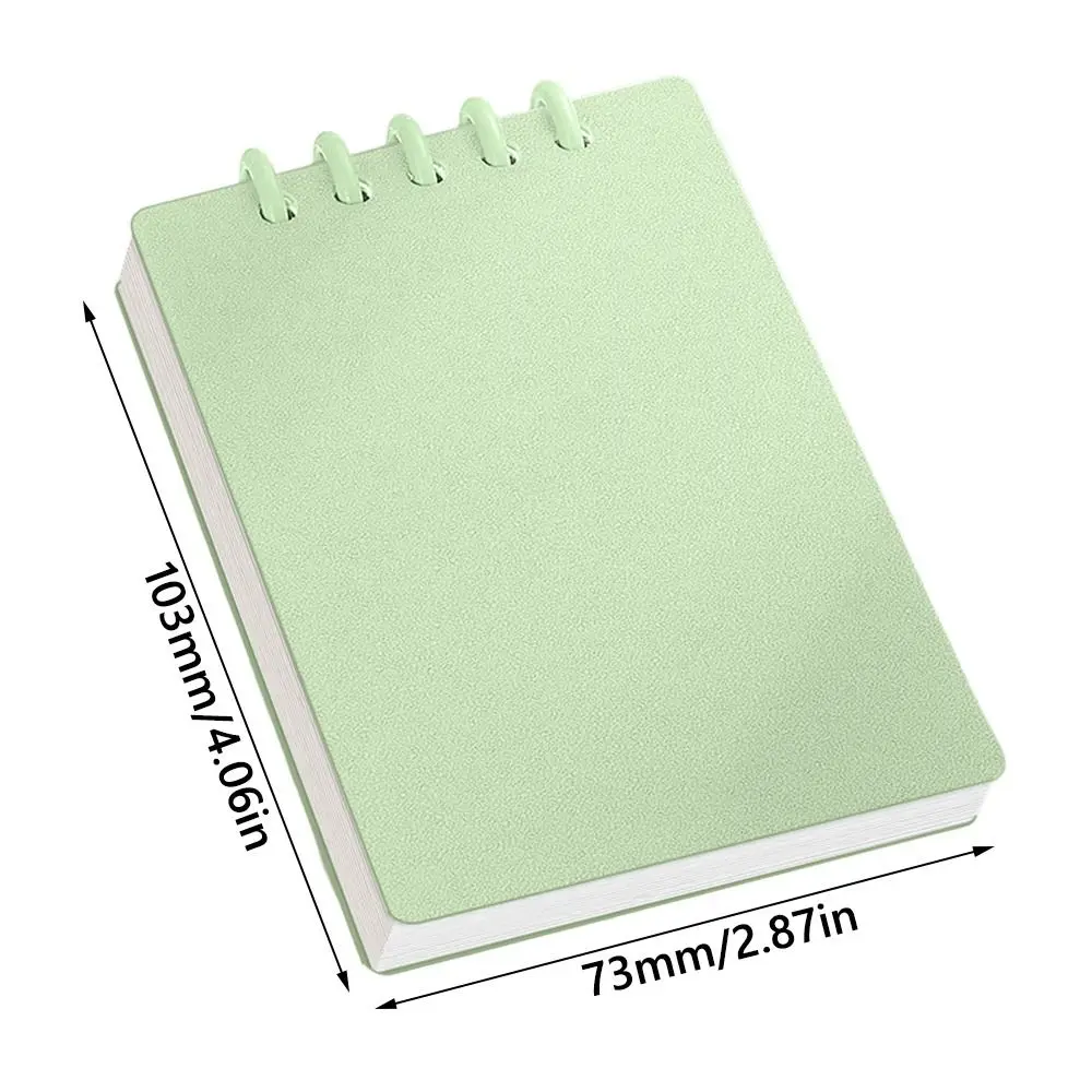 High Quality A7 Pocket Notebook Loose-leaf 80Sheets Mini Notebook Square Horizontal Line Inner Page Notepad School Office