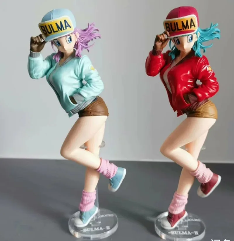 25cm Anime-Figur Bulma Glitter & Glamours Hot Girl Statue Hentai Actionfigur Ornamente PVC-Modellpuppe Geschenk Spielzeug