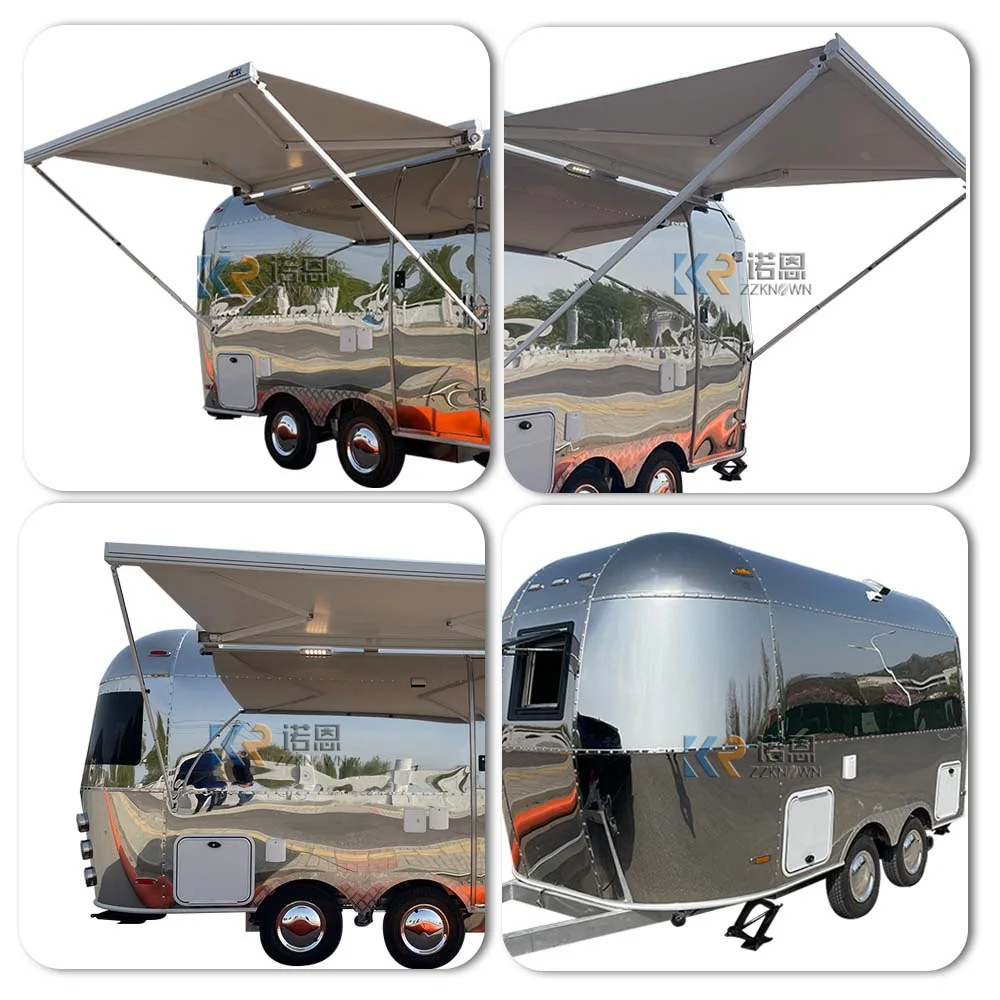 2023 nuovo tipo caravan fabbricazione rv camper airstream rimorchio da campeggio con cucina completamente equipend caravan in vendita negli stati uniti