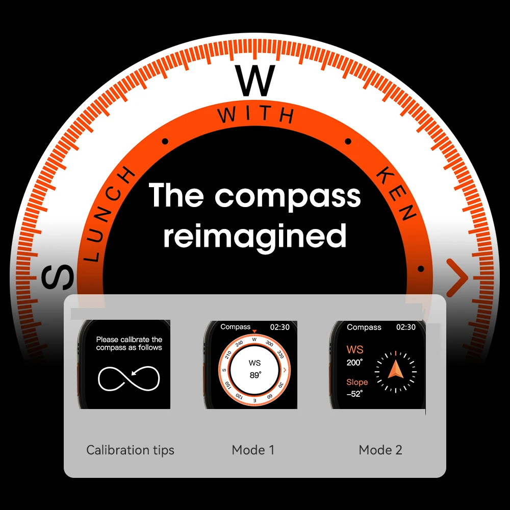 U9 Plus Smartwatch NFC Compass For Men Series 9 Max NFC IP68 Waterproof Body Temperature 450MAH Microwear Smart Watch Women