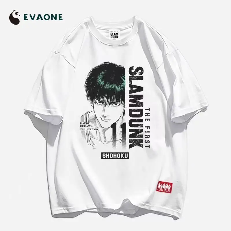 SLAM DUNK Tシャツ 映画ヘビー 綿100% SLAM DUNK 周囲アニメ 桜木花道 アップグレード版 ユニセックス 原宿 Y2K