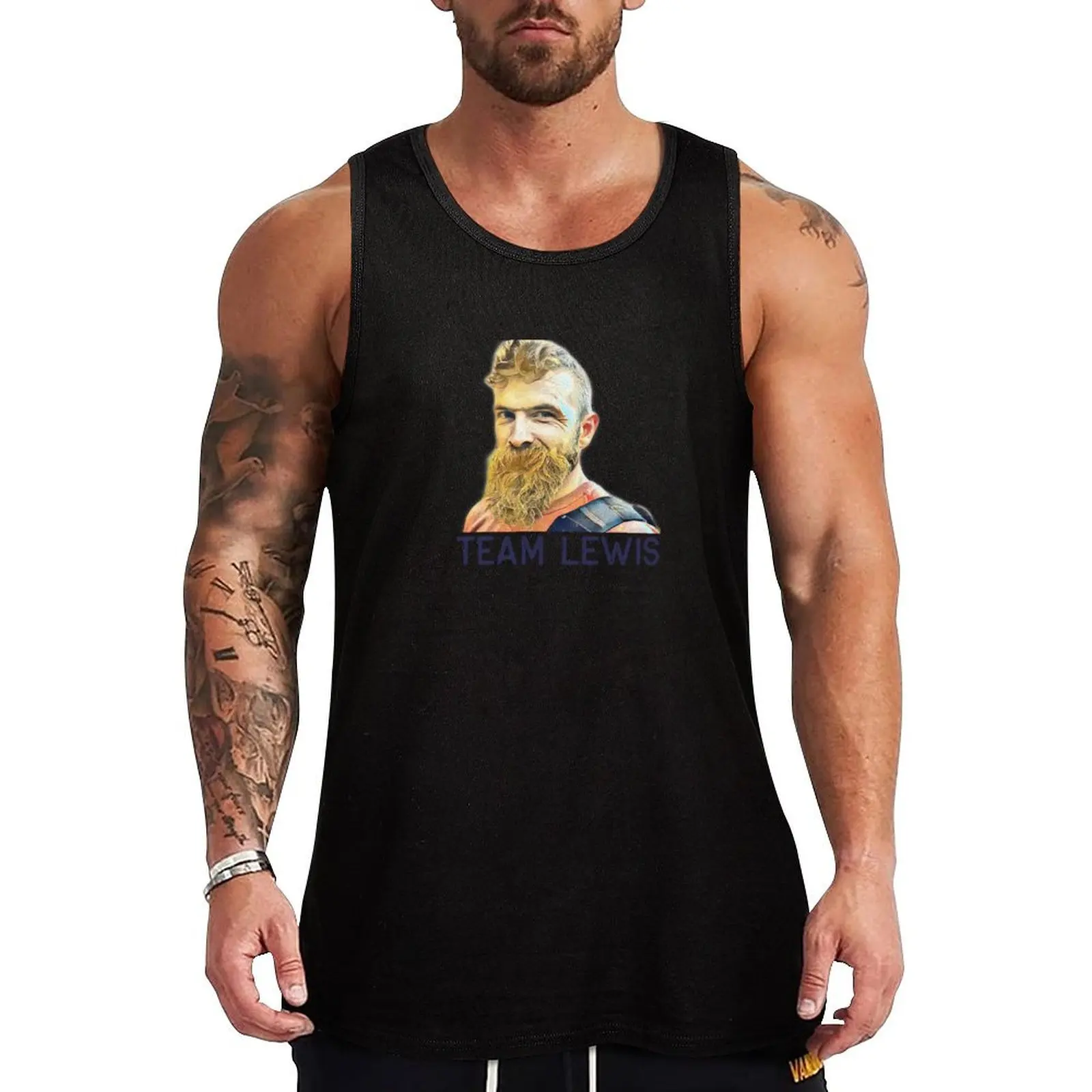 Team Lewis Gold Rush Tank Top бодибилдинг для мужчин Мужская летняя одежда жилеты без рукавов
