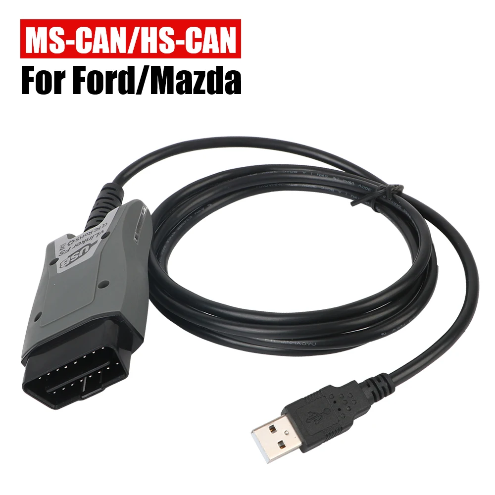 Interface Tools OBDII Car Diagnostic Scanner For Ford FORScan HS/MS-CAN VLinker FS USB FS ELM327 ELM 327 OBD 2 For Mazda