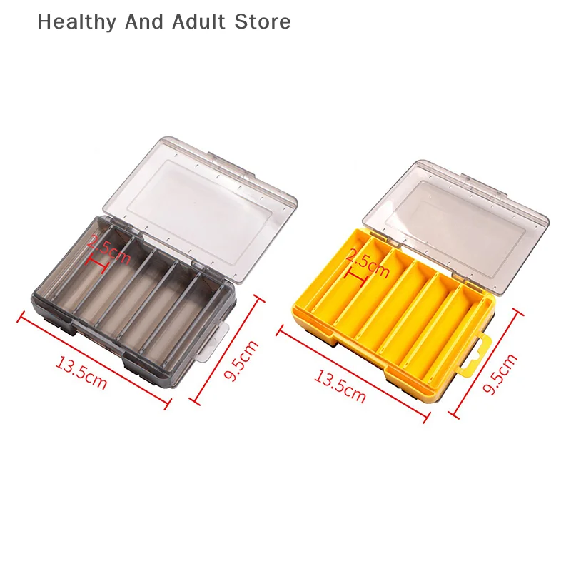 

1 piece shrimp fishing box Fishing accessories box Squid jig box Fishing tackle double-sided folio fishing box