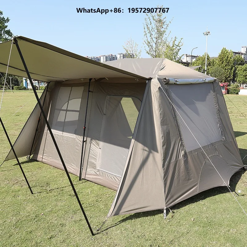 Large Camping Tent Moisture Proof Automatic Tent Hiking Camping Family Play Camping Tents Luxury
