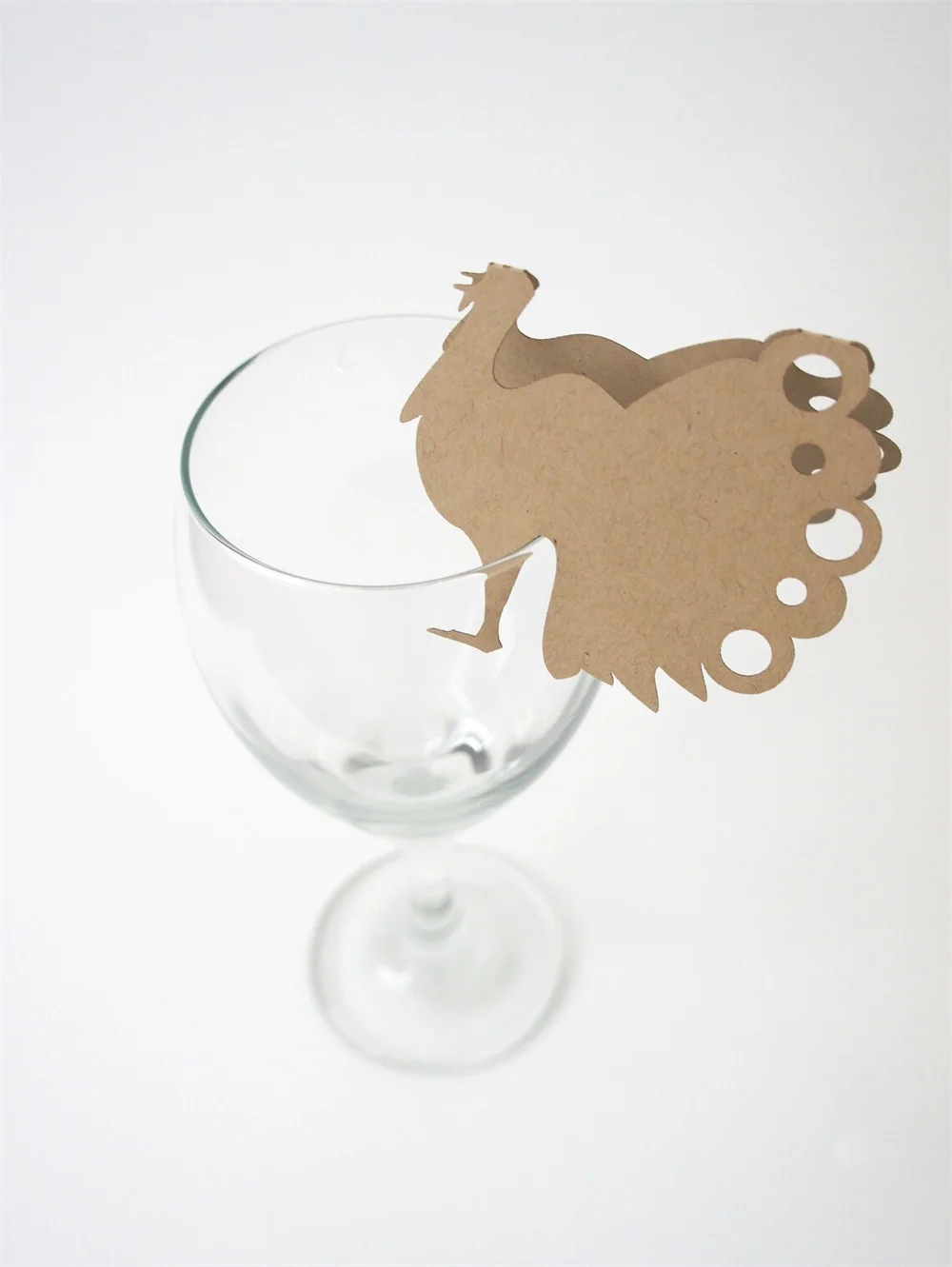 Thanksgiving place card Turkey Place Card Thanksgiving seating card turkey Escort Card Thanksgiving dinner wine glass place card