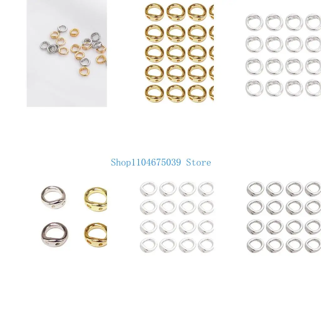 

5asd Convenient Jewelry Connectors with Double Openings for Jewelry Making Supplies