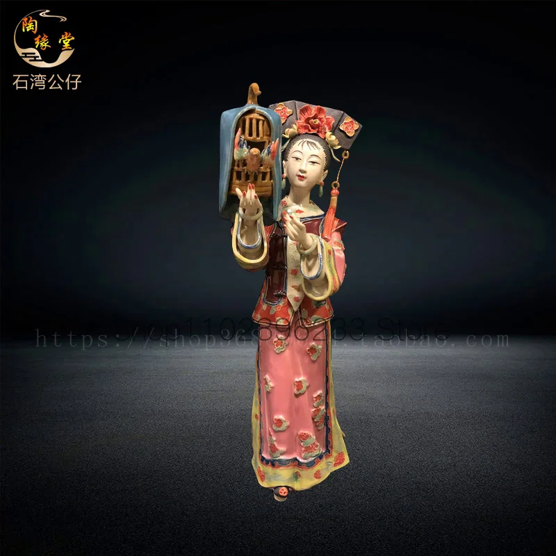 

Ceramic crafts figures Chinese style living room ornaments lovely simple creative ladies ornaments