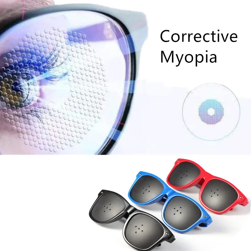 YURERSH Improve Myopia 5 Pin hole Glasses Glasses Men Women Children Diopters Exercise Eyesight Pin Hole Reading Glasses Y70