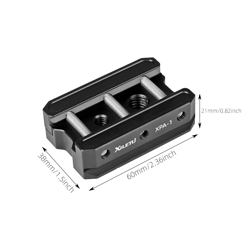 XILETU Picatinny Arca لوحة سويسرية Picatinny تحويل إلى ARCA لوحة الإفراج السريع السكك الحديدية الصيد ترايبود تتوافق محول تركيب