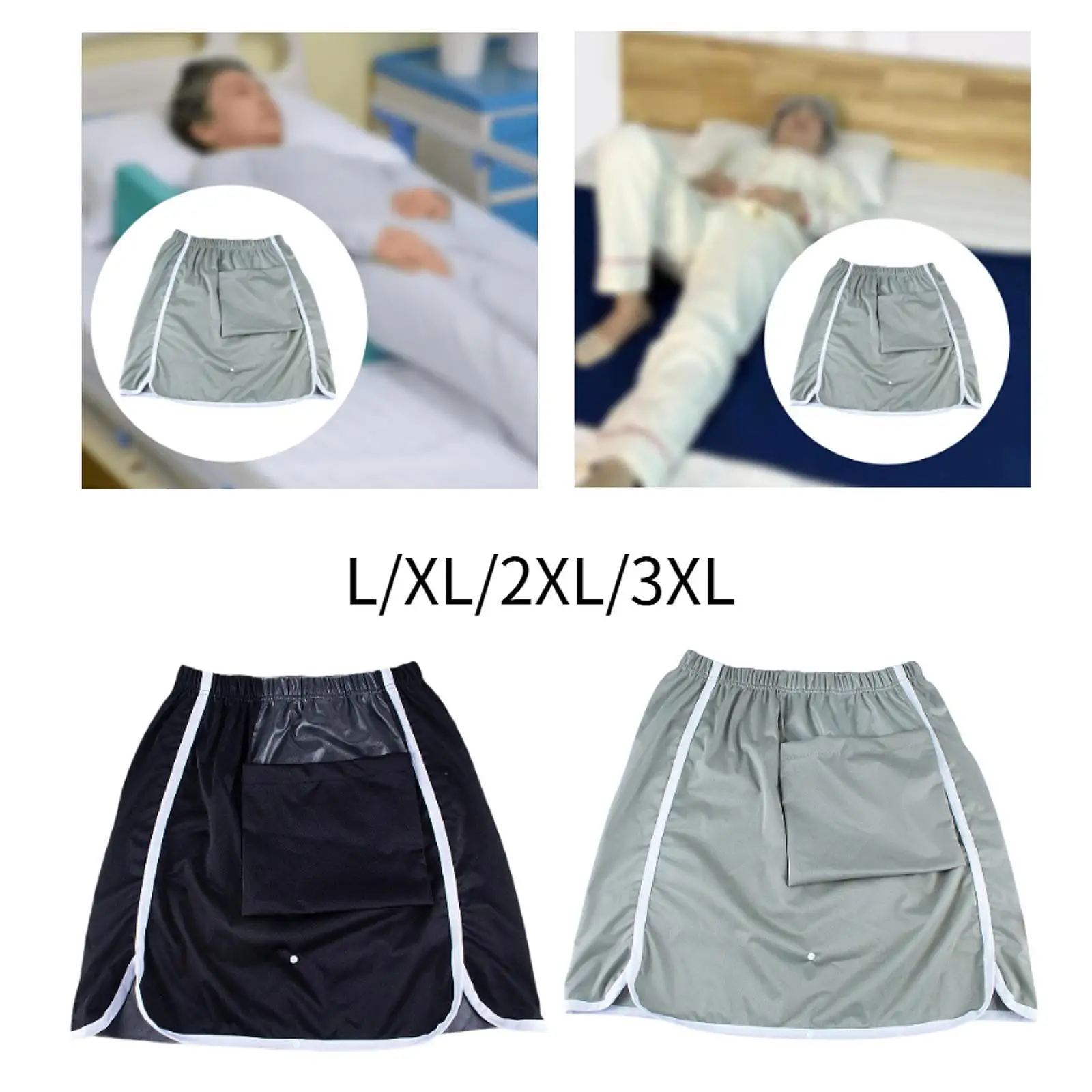 

Incontinence Bed Pad Adult Diaper Skirt Bed Mat Skirt for Elderly Disabled