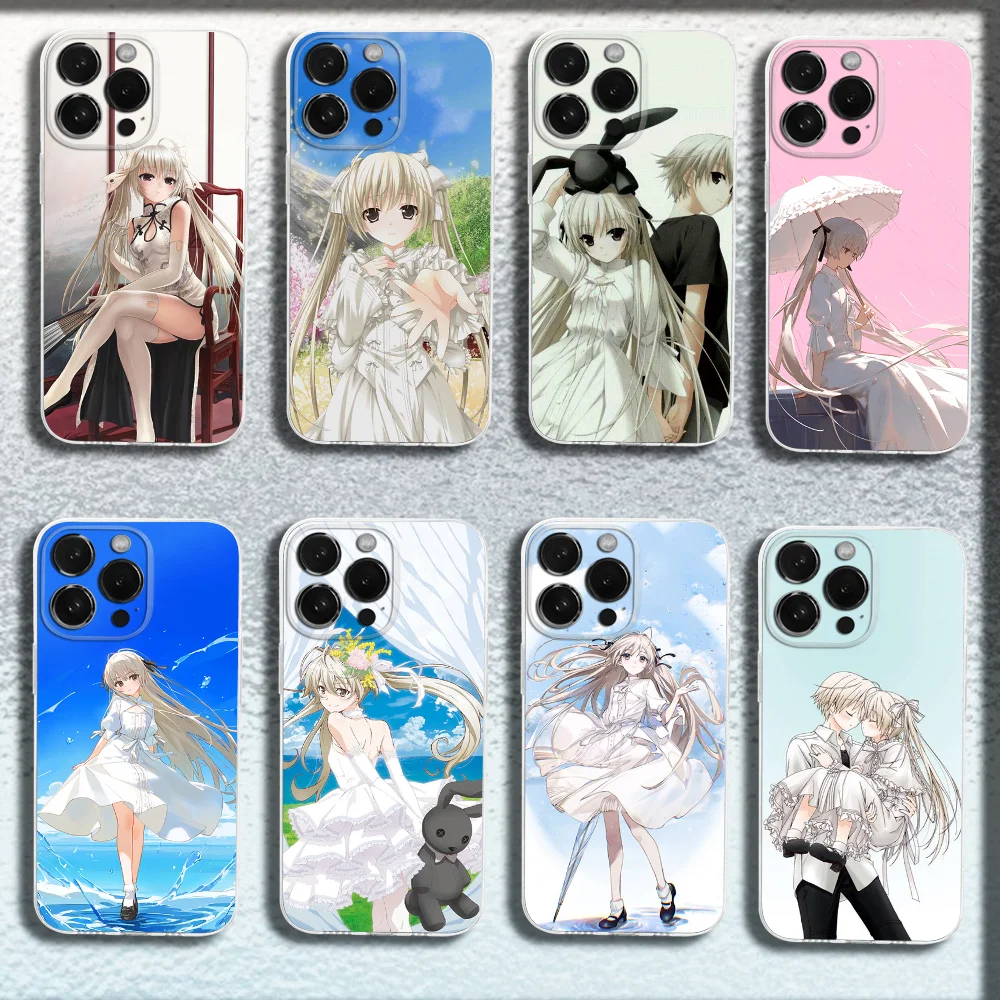 

Anime Asuna Kirito Phone Case For iPhone 16,15,14,13,12,11 Plus,Pro,Max,XR,XS,Plus,SE,Mini Transparent Soft Cover