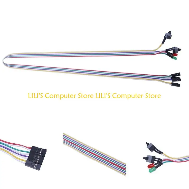 A52B ATX PC Compute Power Cable 2 Power Cable 2 ON/OFF/RESET para LED LUZ 65