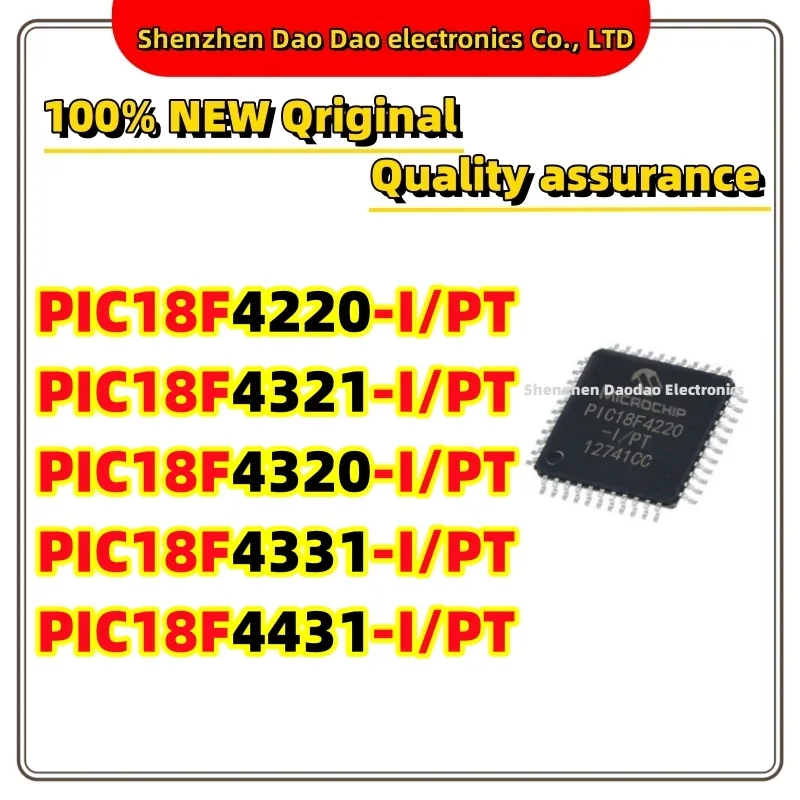 

PIC18F4220-I/PT PIC18F4321 PIC18F4320 PIC18F4331 PIC18F4431 I PT TQFP-44 Microcontroller chip IC new original