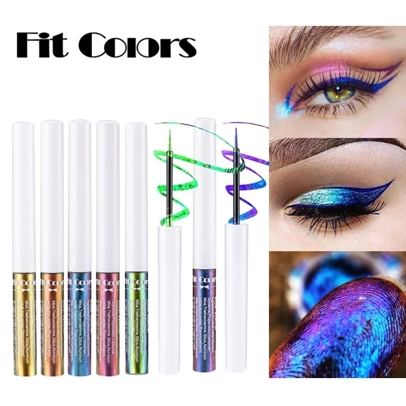 Chameleon Liquid Eyeliner Waterproof Long Lasting Diamond Glitter Metallic Shiny Eyeshadow Phantom Stage Makeup Cosmetic 6Color