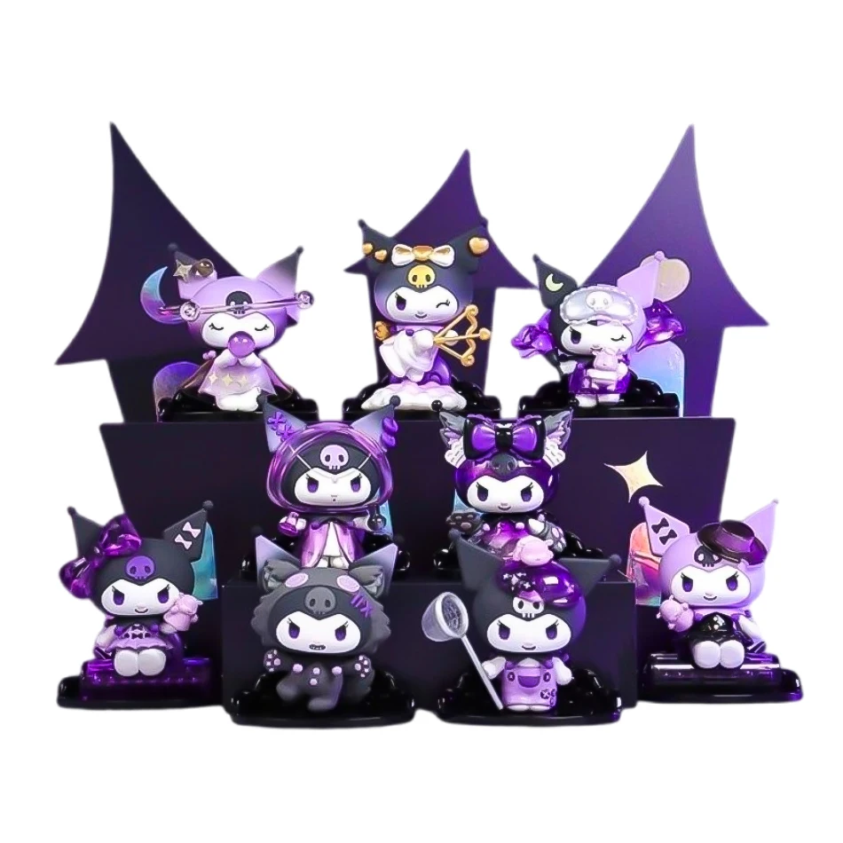 Kuromi Werwolf Kill Style Blindbox Melody Doll Desktop-Autodekoration Weihnachten/Halloween-Dekor Mystery Gift