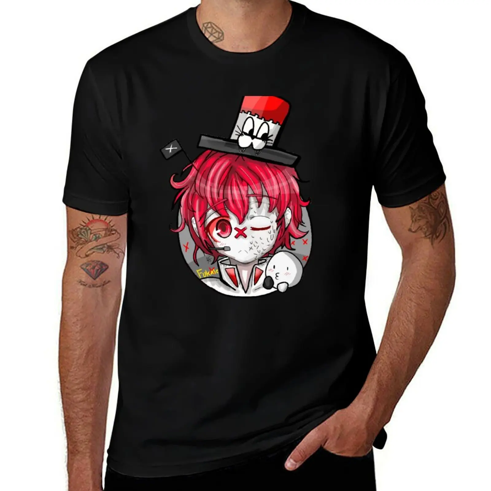vocaloid-フカセ-by-kibo-kibo-アートワーク：tシャツ-フェスティバル-カジュアル-半袖